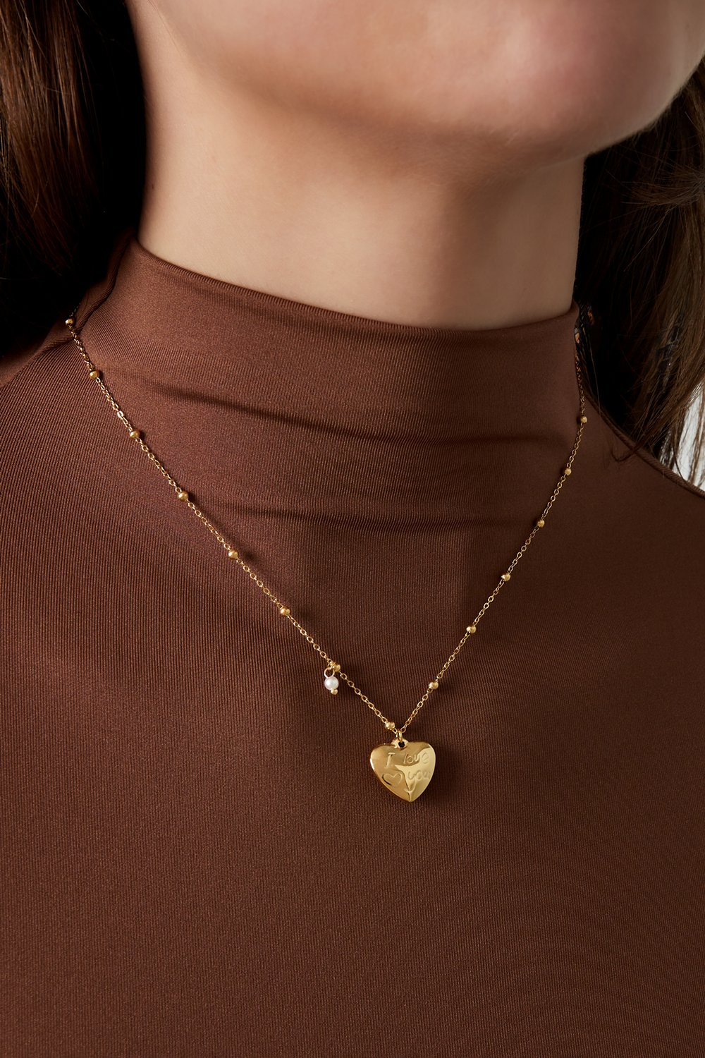 Ketting I Love You - Goud Ketting