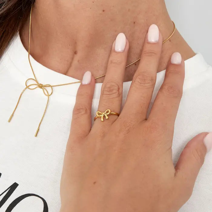 Ring strikje - Goud ring