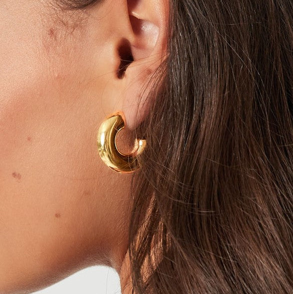 Oorbellen basic hoops 2,4cm - Goud oorbellen