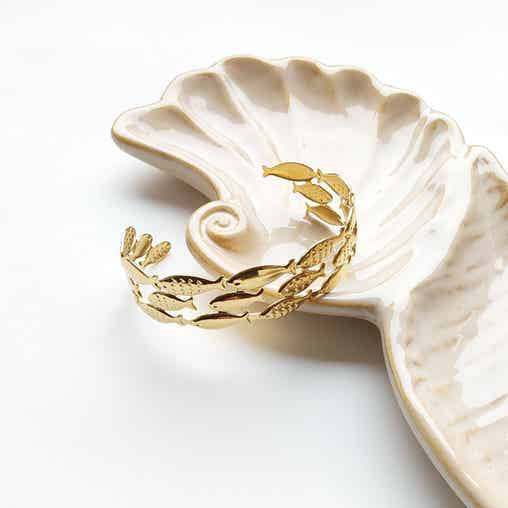 Armband bangle vissen - Goud Armbanden
