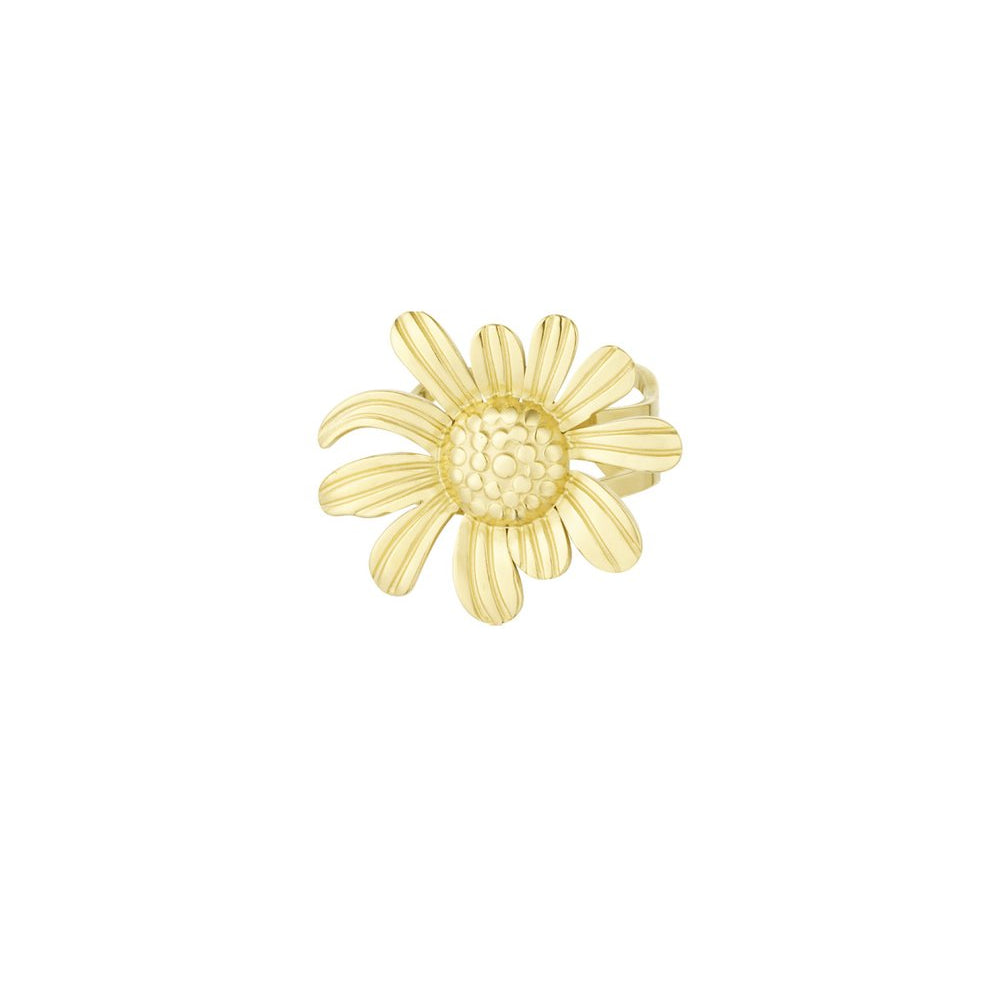 Ring daisy flower - Goud ring