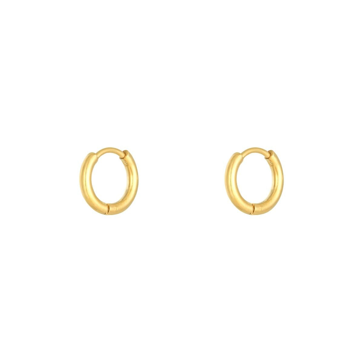 Oorbellen kleine hoops - Goud oorbellen