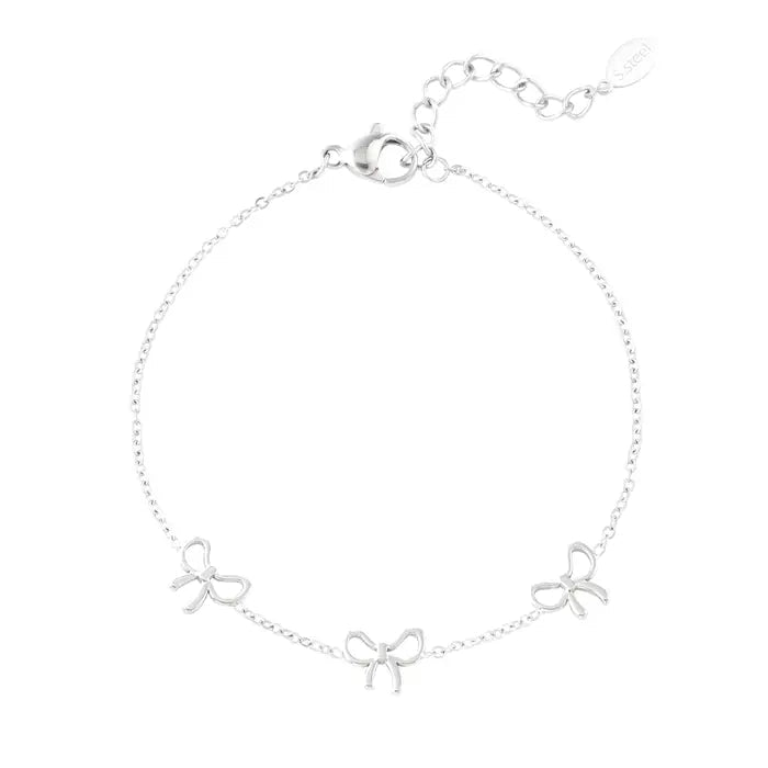 Armband strikjes - Zilver armband