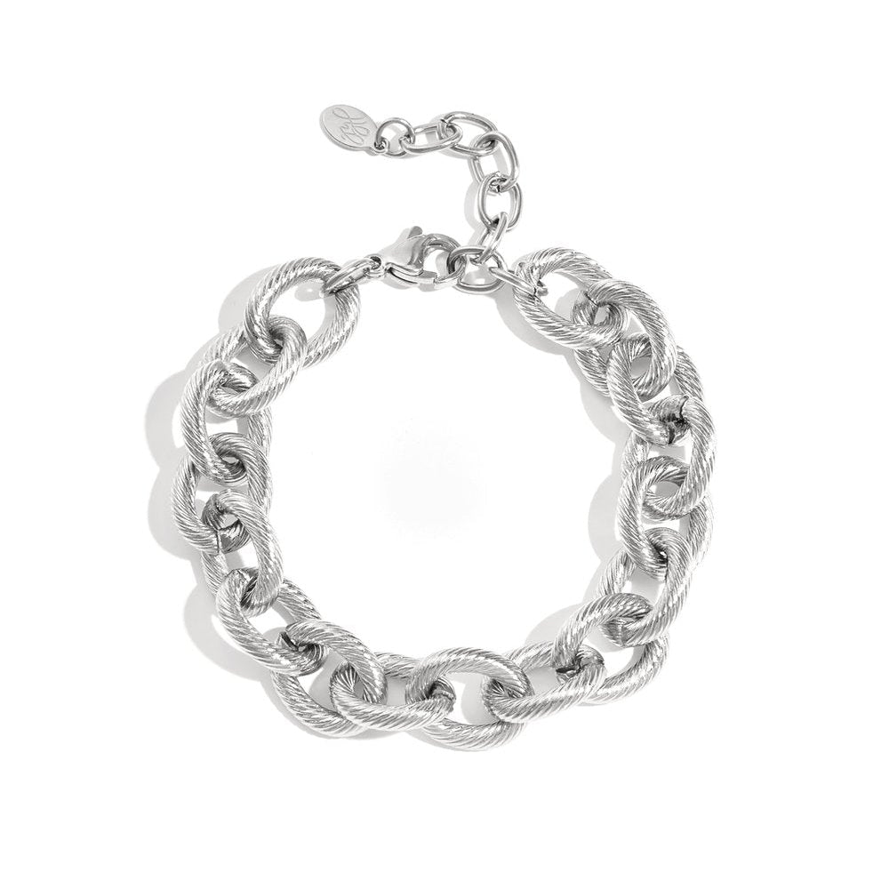 Statement Schakelarmband - Zilver Armband