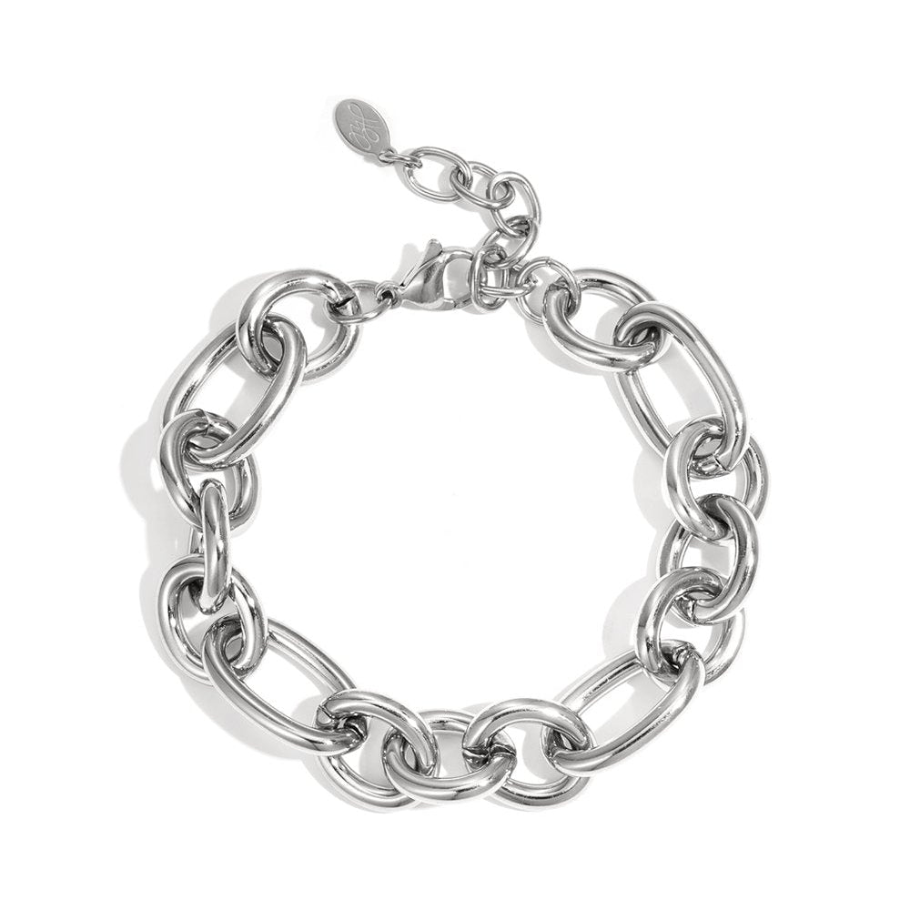 Schakelarmband Ronde Schakels - Zilver Armband