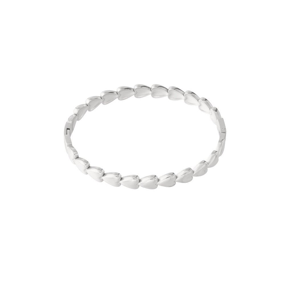 Armband bangle hearts - Zilver Armbanden