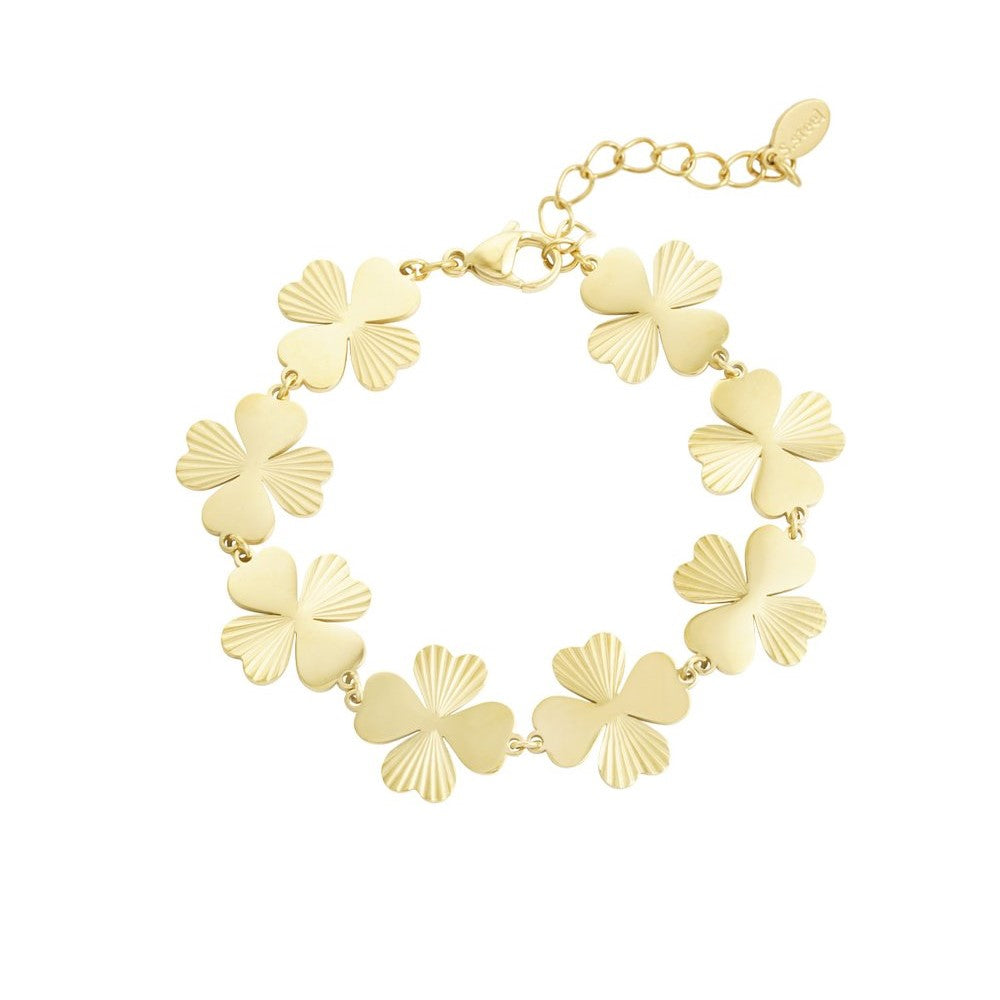 Armband Clovers - Goud Armband