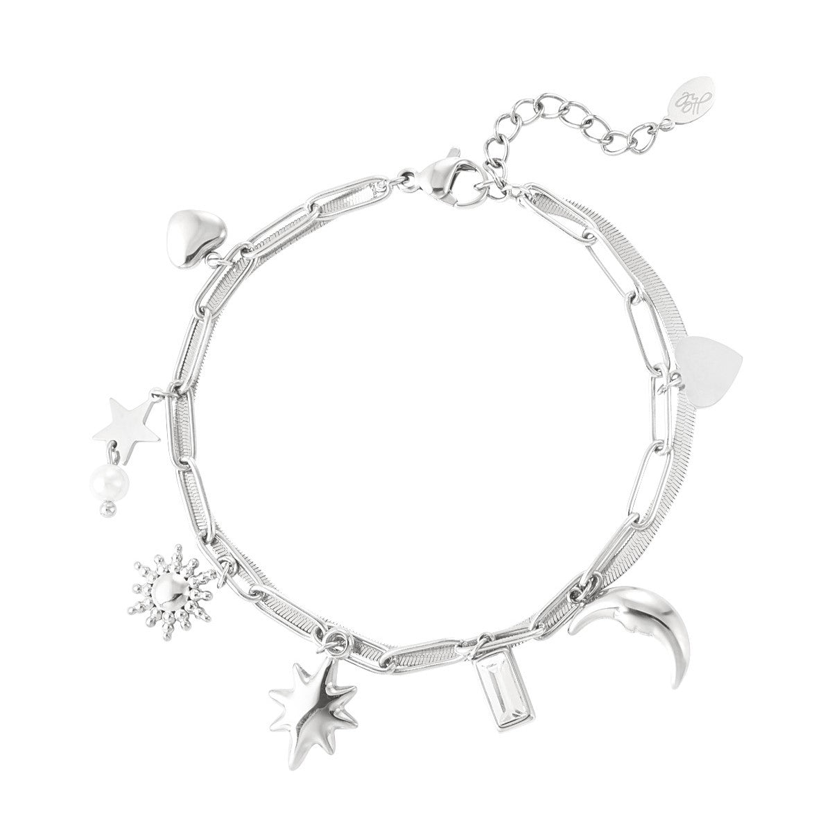 Armband Day & Night - Zilver armband