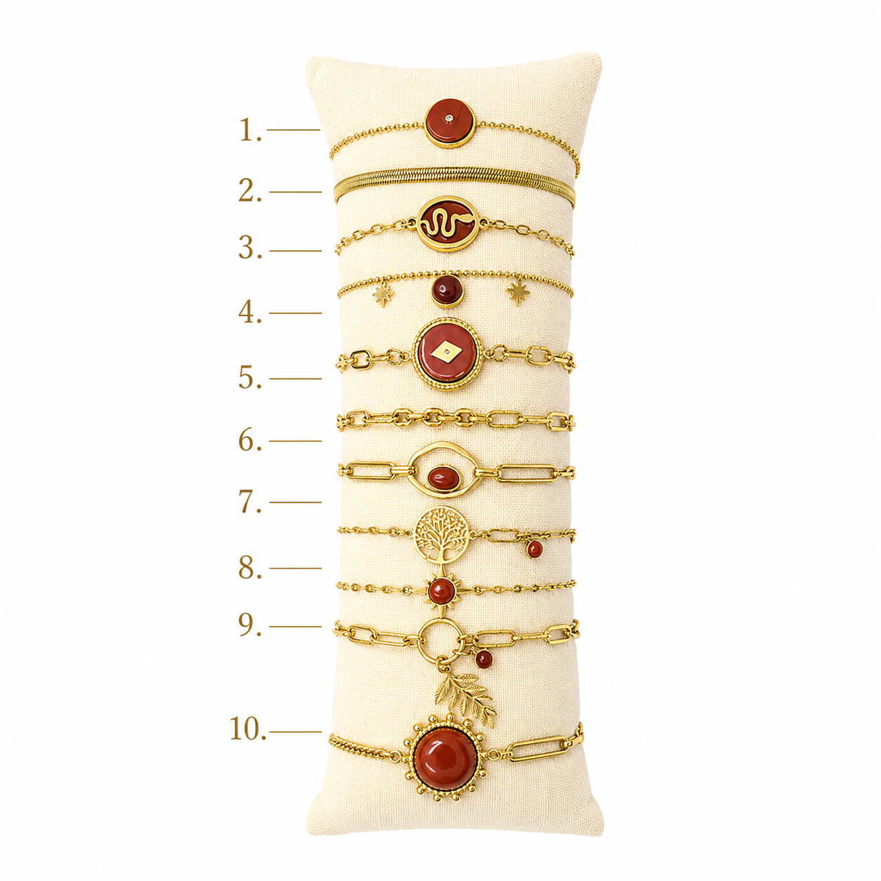 Armband Stainless Steel Terracotta Armband