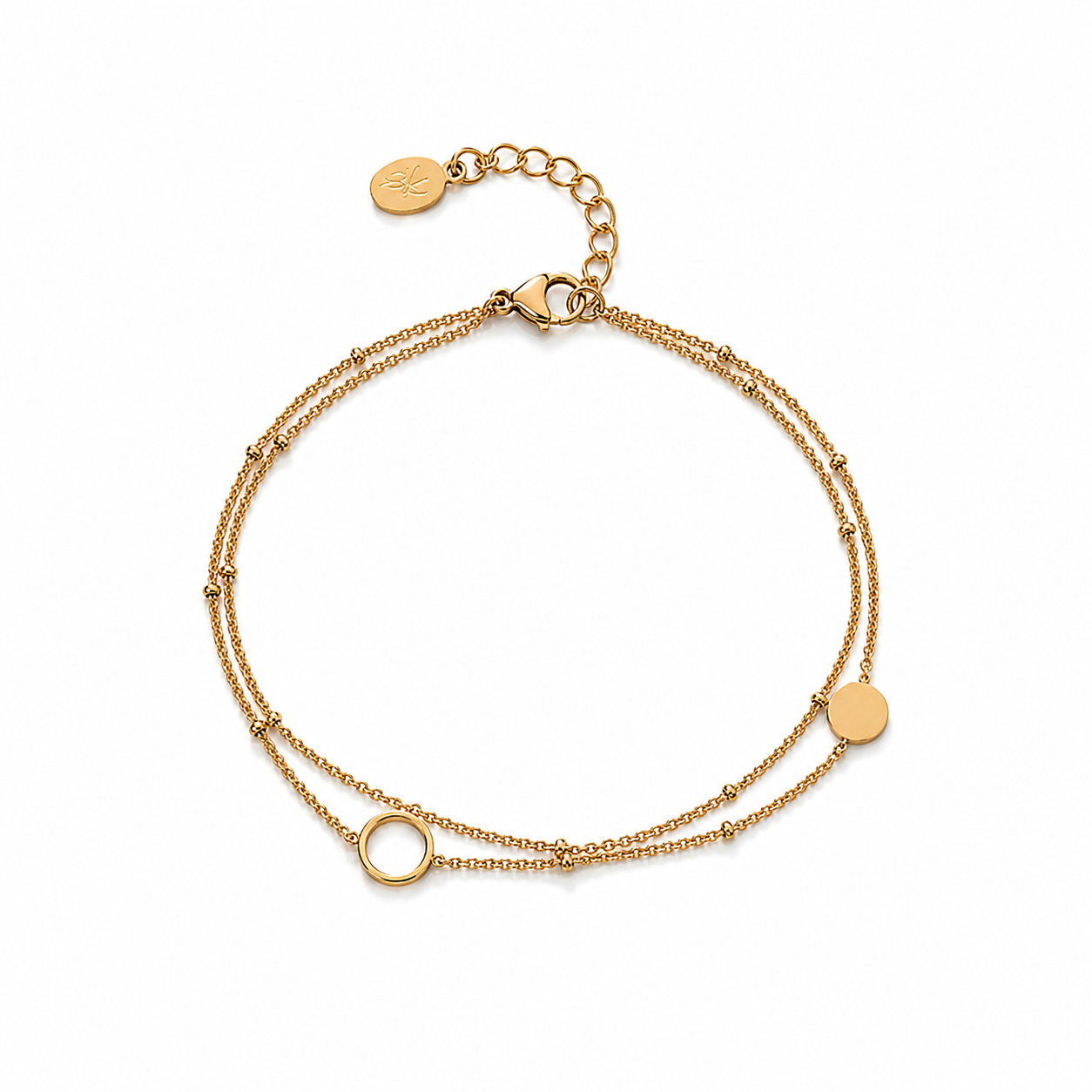 Dubbele Ketting Armband Goud armband