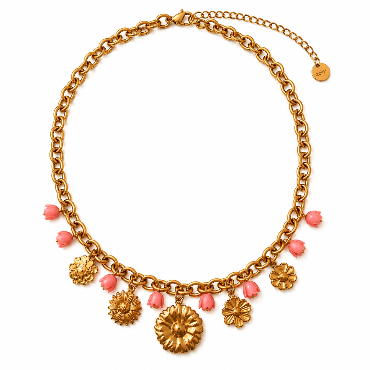 Bedel Ketting Tulpen & Bloemen Ketting