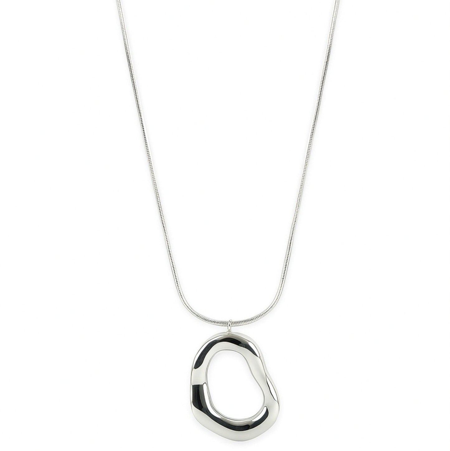 Lange ketting bold oval - Zilver kettingen