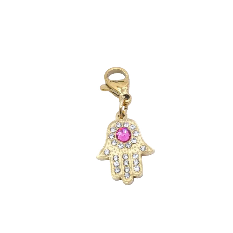 Bedel hand met strass - Goud Bedels