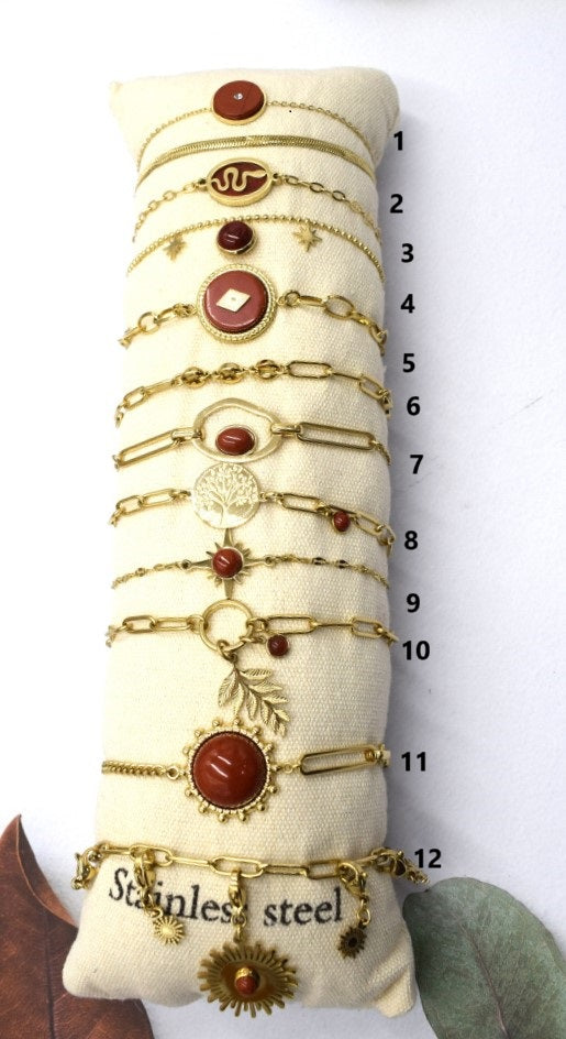 Armband Stainless Steel Bordeaux