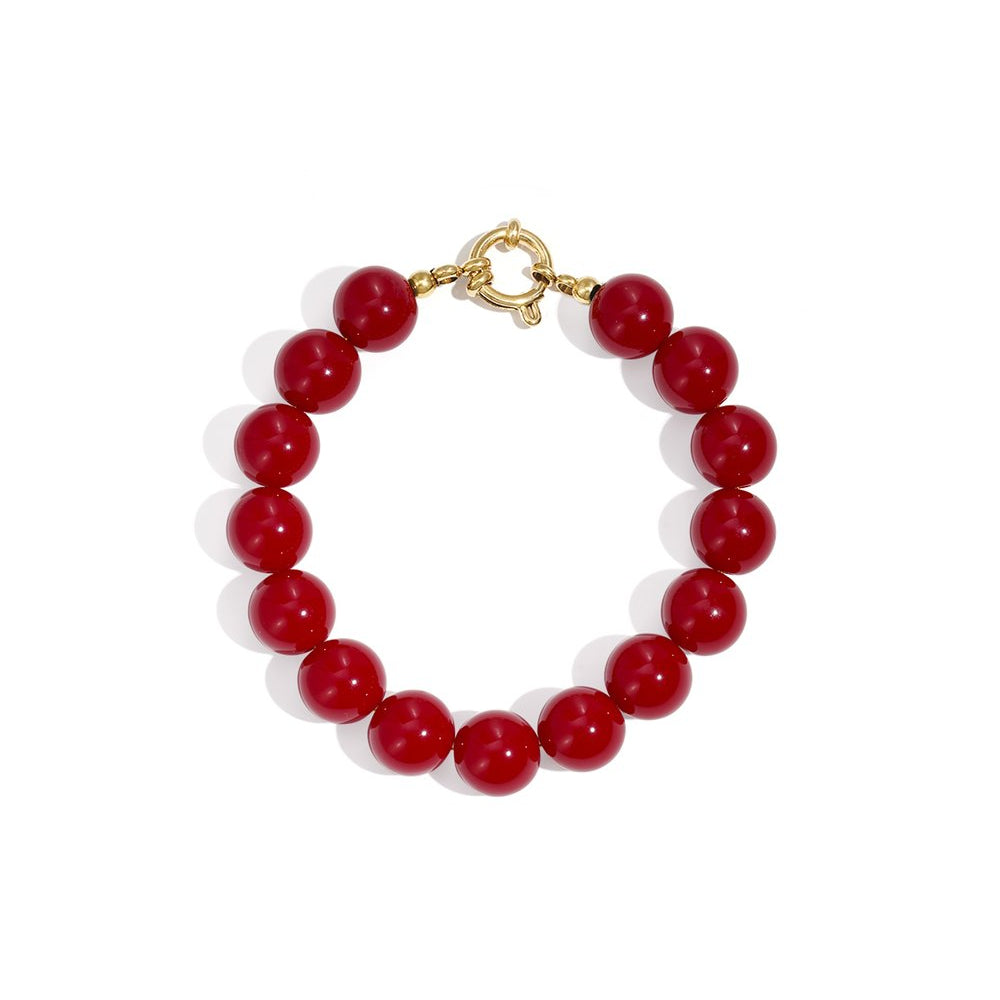Rode Kralen Armband Armband