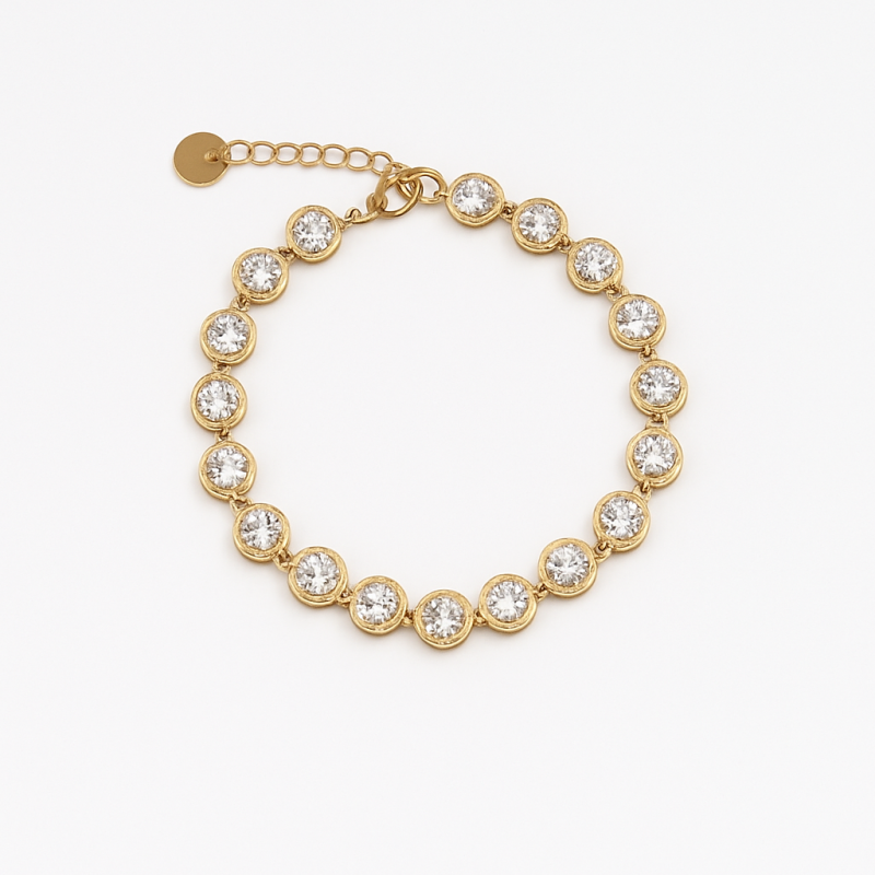 Armband glamour strass - Goud Gold Armbanden