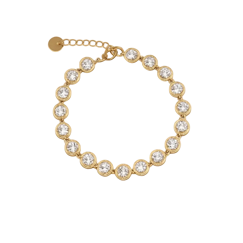 Armband glamour strass - Goud Gold Armbanden