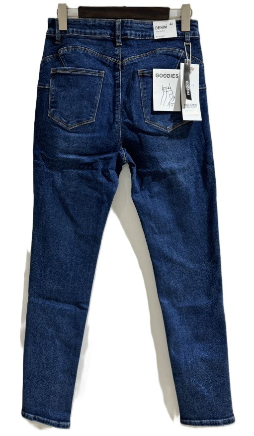 Jeans Goodies High Waisted Skinny Push Up - Donkerblauw broeken