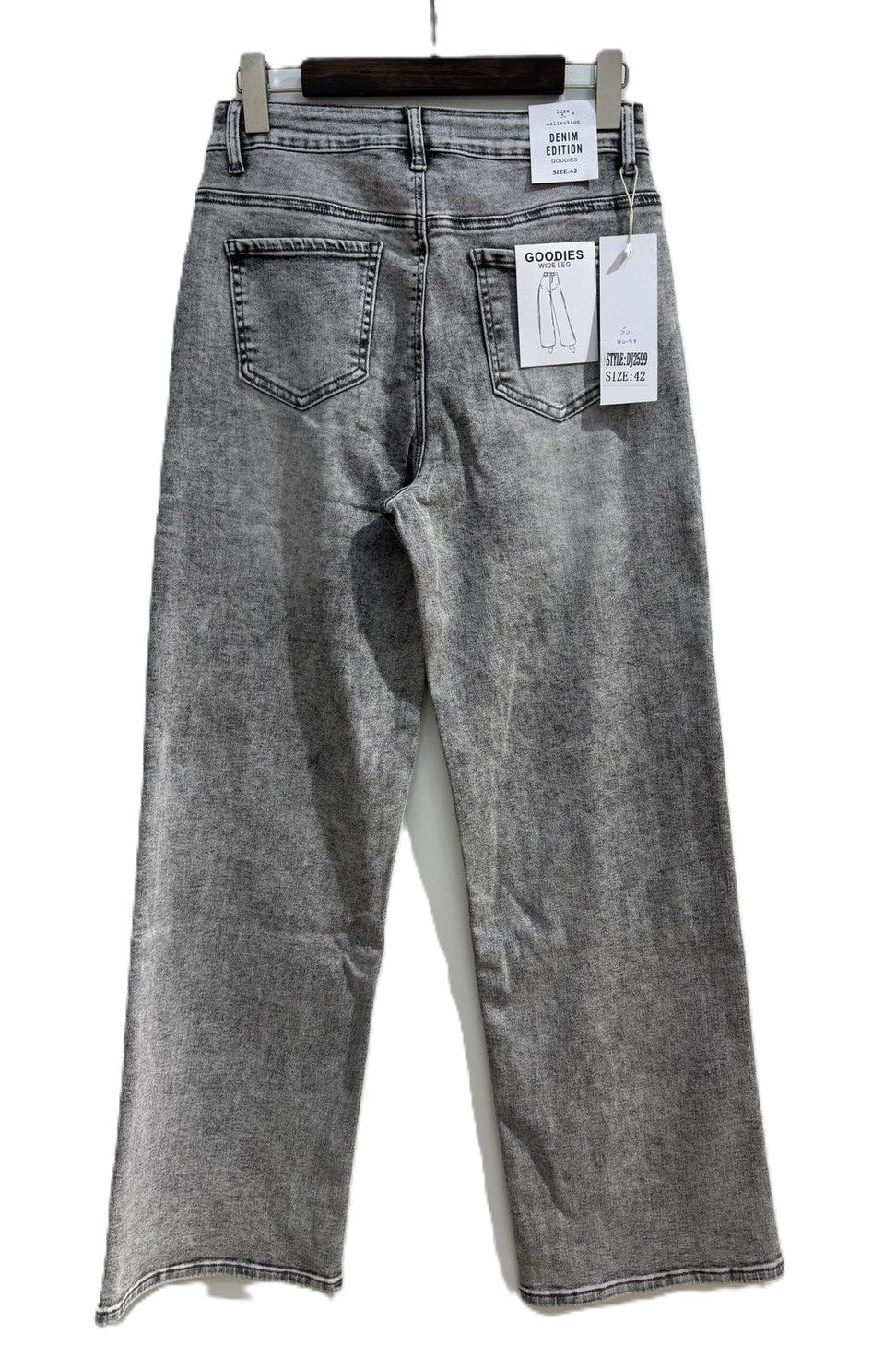Jeans Goodies wide leg - Grijs broeken