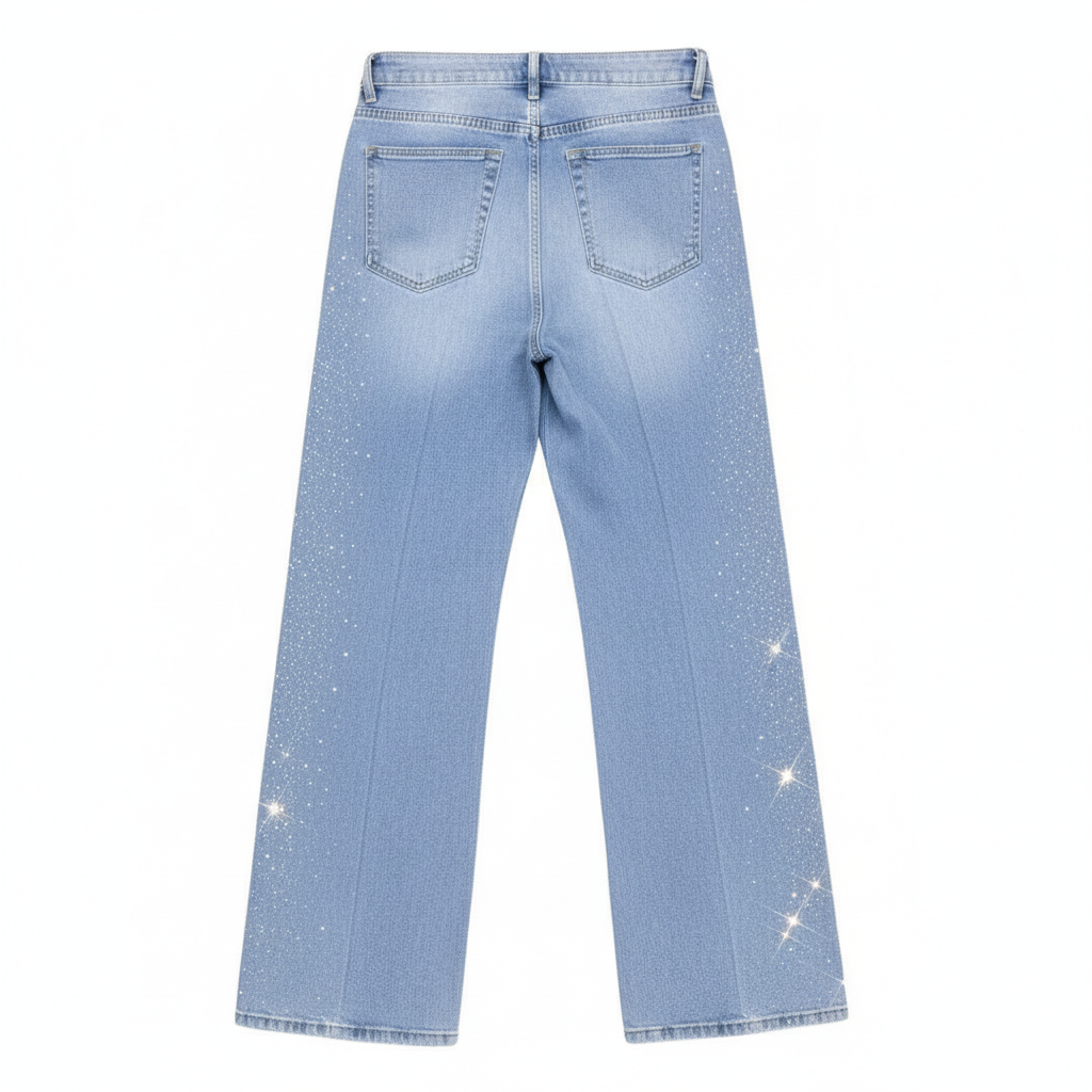 Tall & Curvy High Waist Strass Jeans jeans