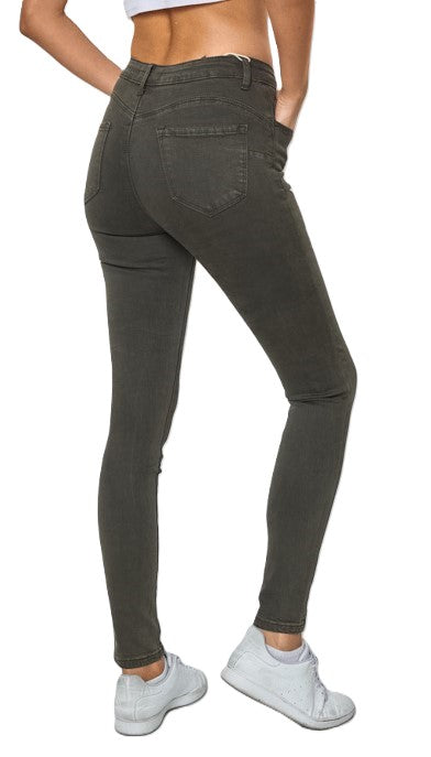 Jeans Skinny Push Up - Kaki Jeans