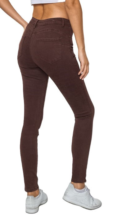 Jeans skinny push up - Chocolat Broeken