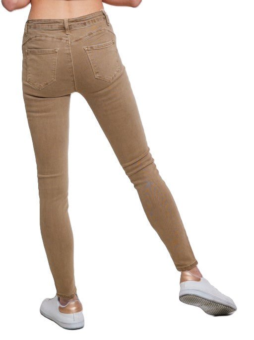 Jeans Skinny Push Up - Taupe Jeans