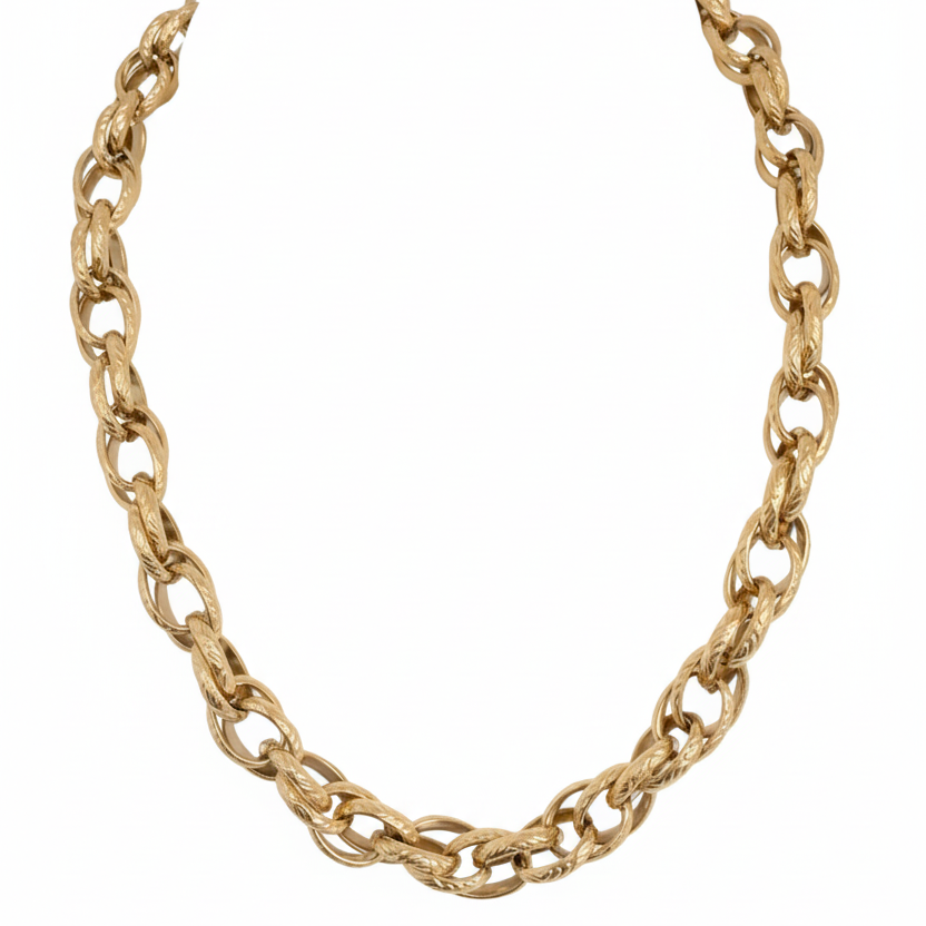 Chunky Schakelketting - Goud ketting