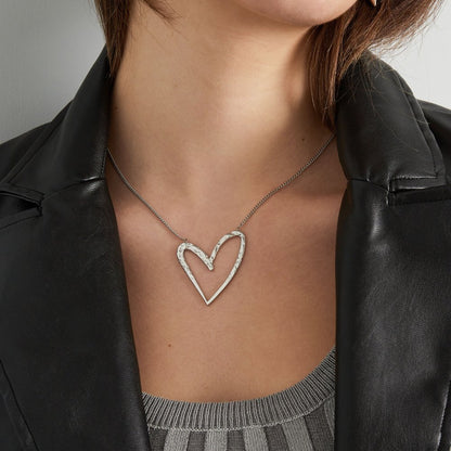 Ketting Big Heart - Zilver ketting