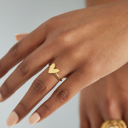 Ring klein hart - Zilver ring