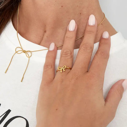 Ring strikje - Goud ring