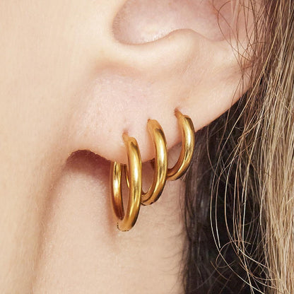 Oorbellen set little hoops - Zilver oorbellen