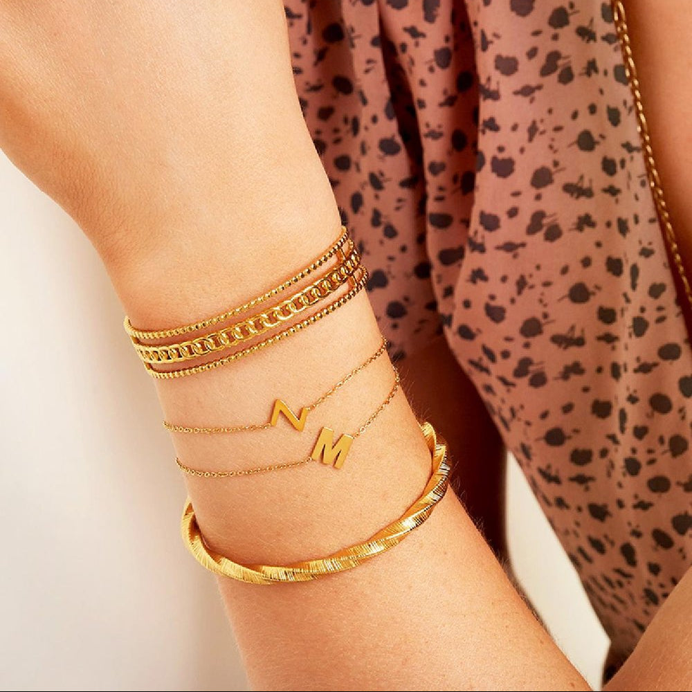 Armband Initial Charm - Goud Armband