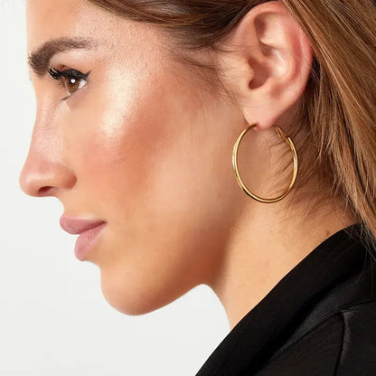 Oorbellen hoops 4cm - Goud oorbellen