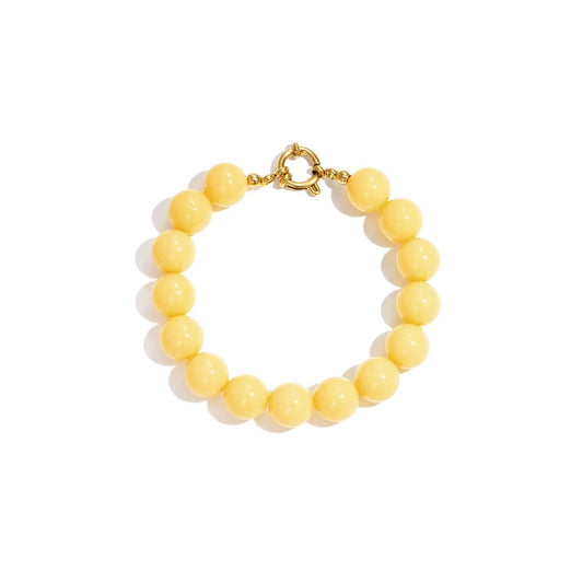 Gele Kralen Armband Armband