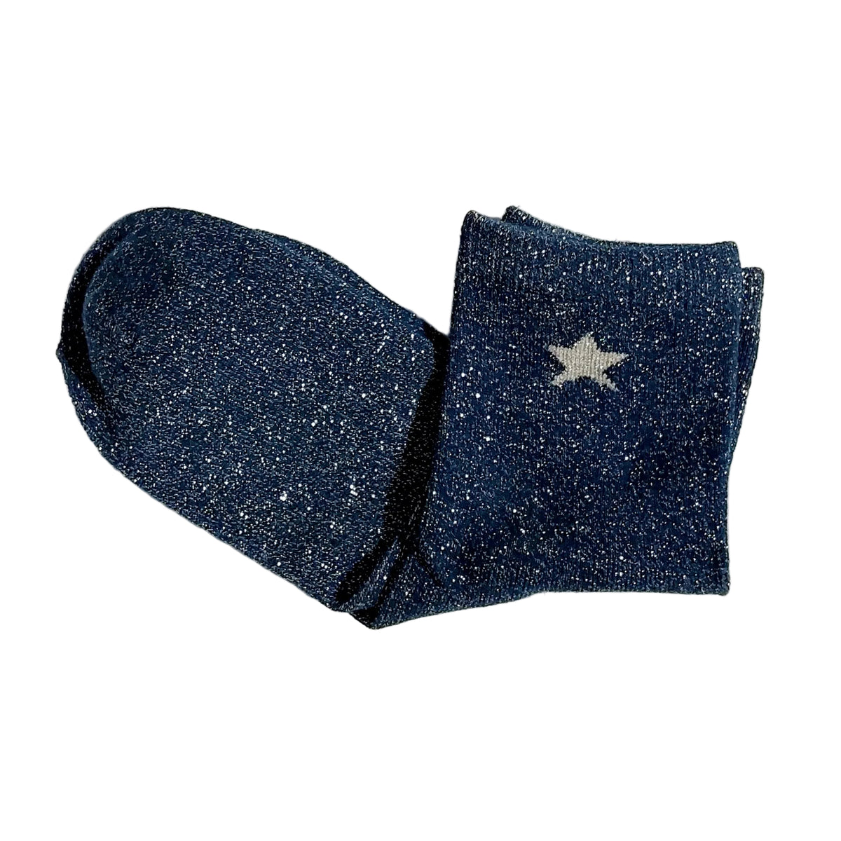Glitter Sokken Star Blauw