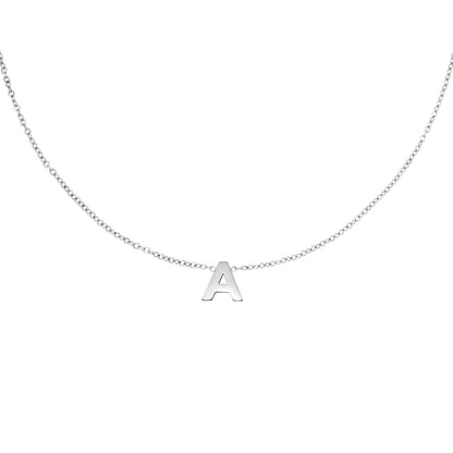 Zilveren Initiaal Ketting A tem Z A Ketting