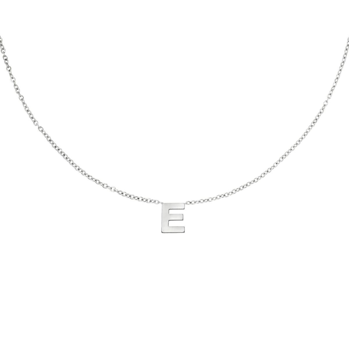 Zilveren Initiaal Ketting A tem Z E Ketting