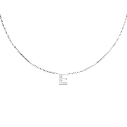 Zilveren Initiaal Ketting A tem Z E Ketting