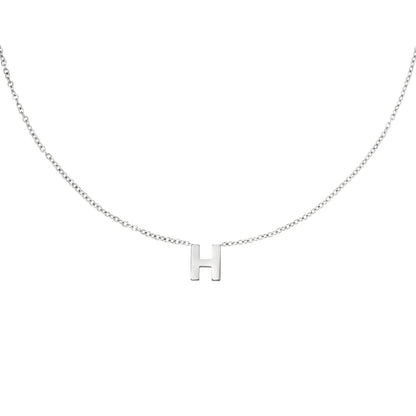 Zilveren Initiaal Ketting A tem Z Ketting