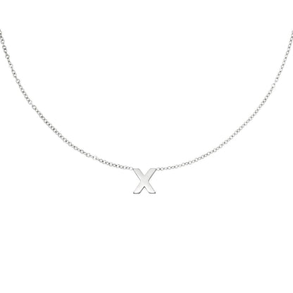 Zilveren Initiaal Ketting A tem Z X Ketting