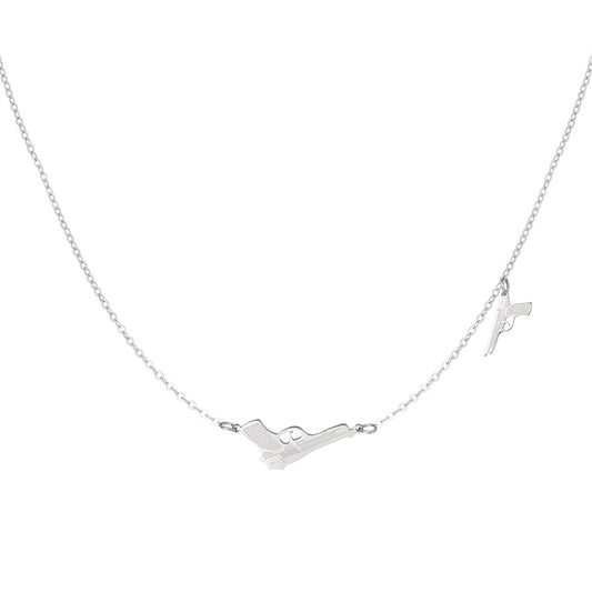 Ketting Two Guns Zilver Ketting