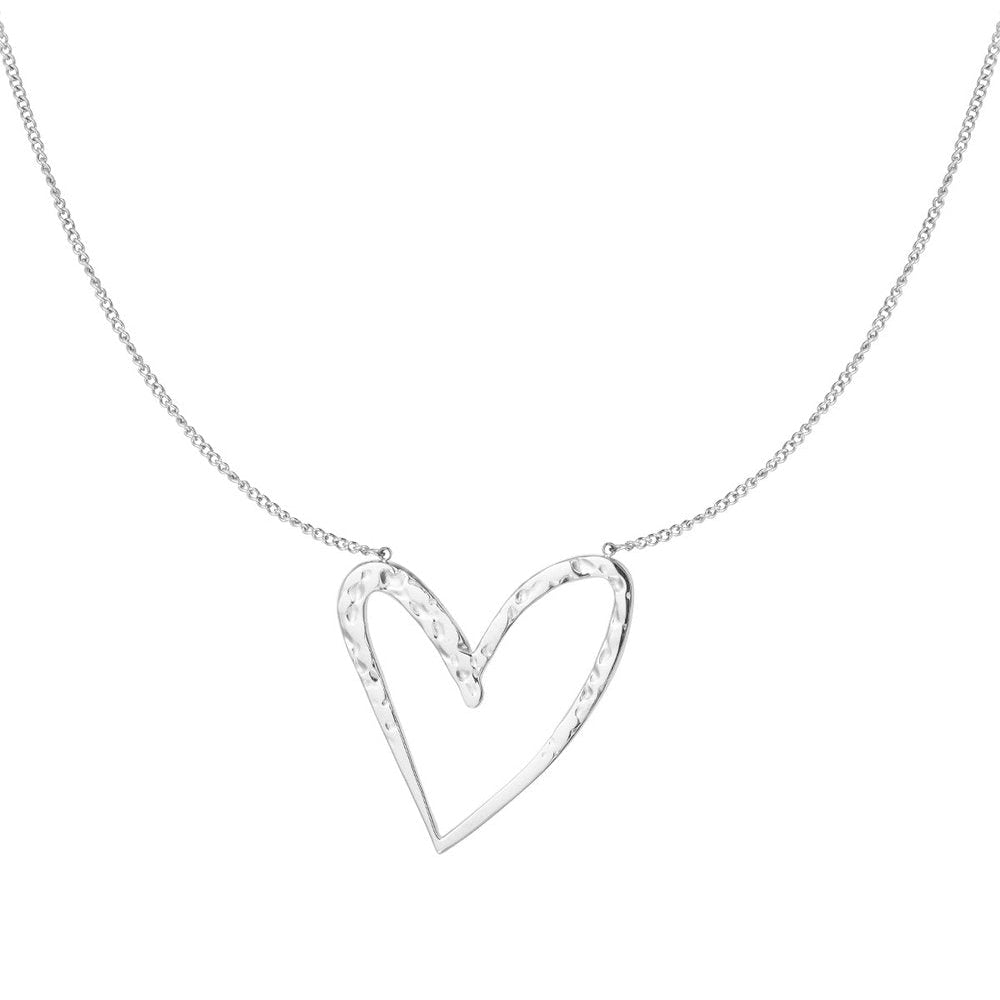 Ketting Big Heart - Zilver ketting