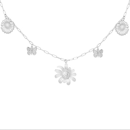 Bedelketting Flowerlicious Zilver kettingen