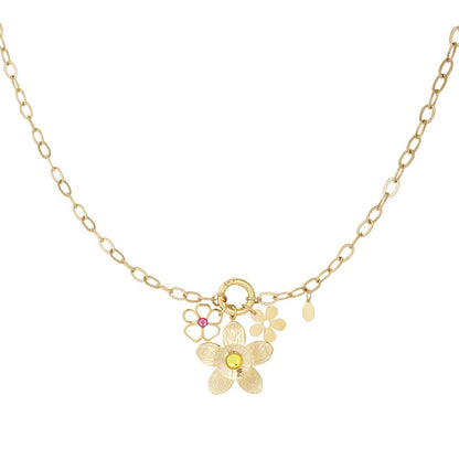 Happy Flower Necklace – Gold Ketting
