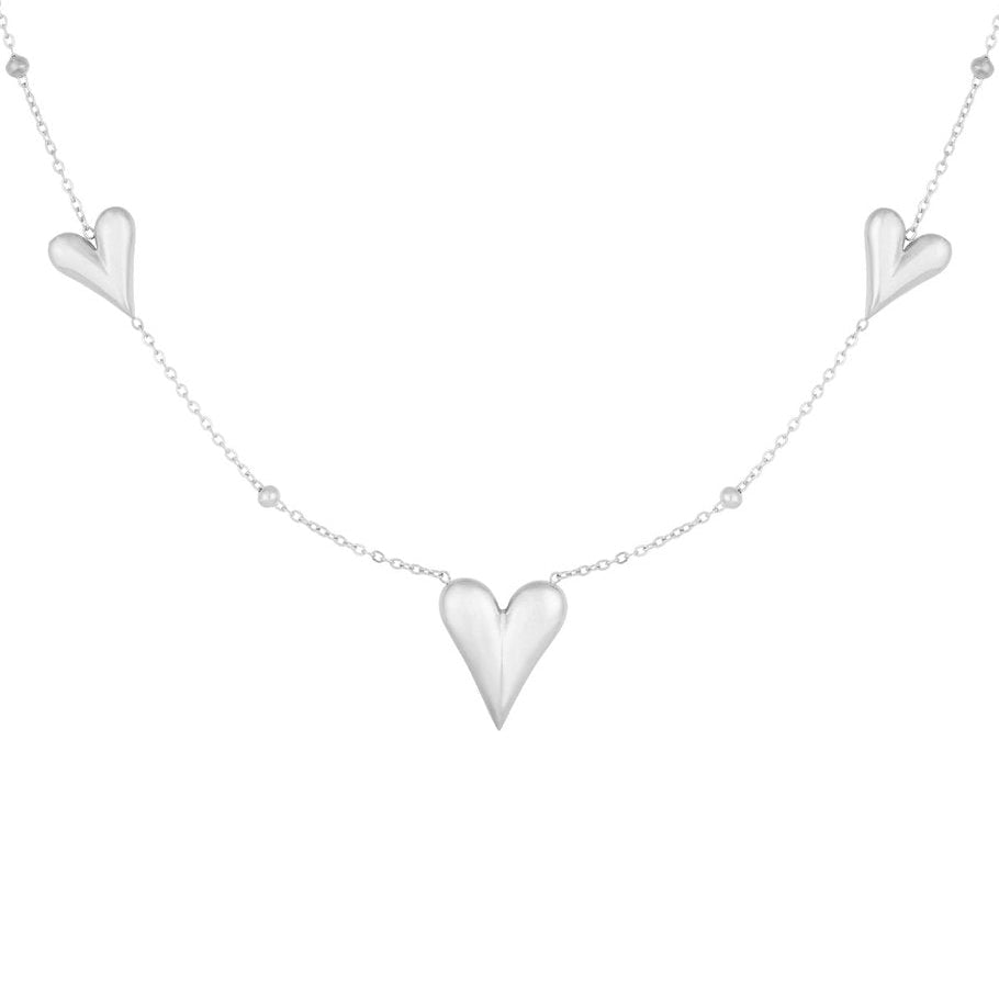 Loving Hearts Ketting - Zilver Ketting
