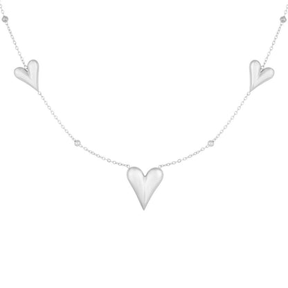 Loving Hearts Ketting - Zilver Ketting