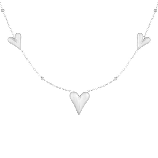 Loving Hearts Ketting - Zilver Ketting