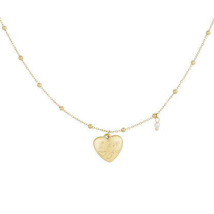 Ketting I Love You - Goud Ketting