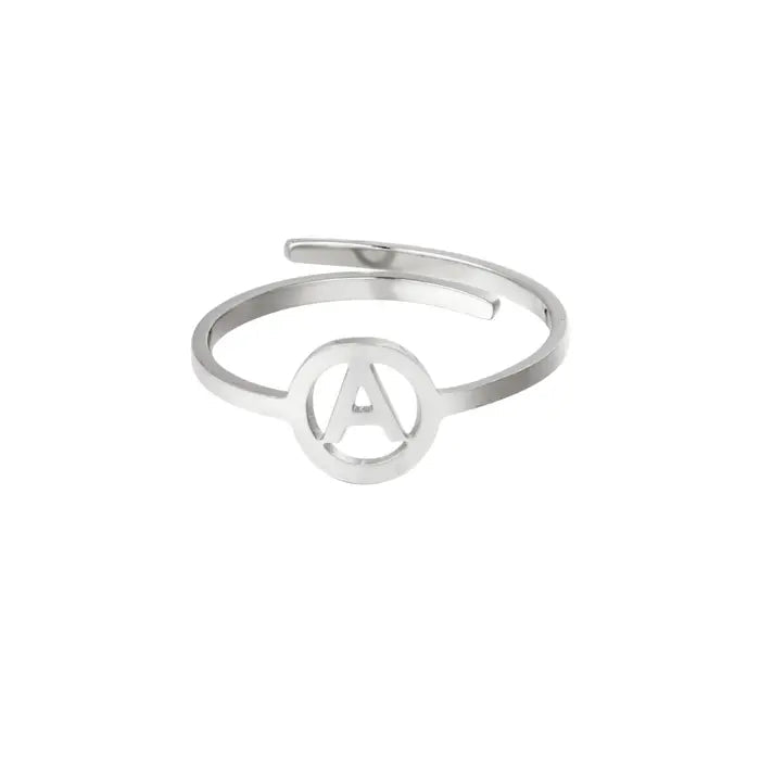 Initiaal Ring Zilver A Ringen